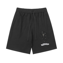 Chrome Hearts Black Drawstring Logo Sweatshorts