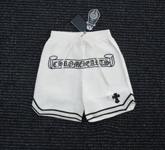 Chrome Hearts White Script Logo Athletic Shorts