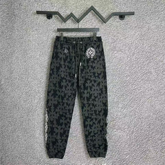 Chrome Hearts Camo Print Cross Lounge Pants (Dark Grey)