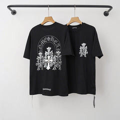 Chrome Hearts Arch Multi-Cross Horseshoe Short Sleeve T-Shirt (Black)