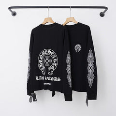 Chrome Hearts "LAS VEGAS" Horseshoe & Cross Long Sleeve (Black)
