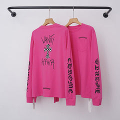 Chrome Hearts "VANITY AFFAIR" Graphic Long Sleeve (Magenta)