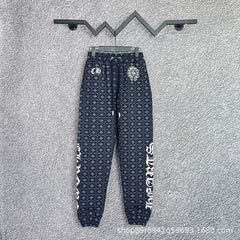 Chrome Hearts Monogram All-Over Print Lounge Pants (Dark Navy)