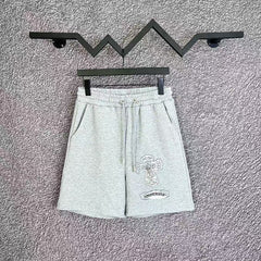 Chrome Hearts Light Gray Bear Graphic Sweatshorts