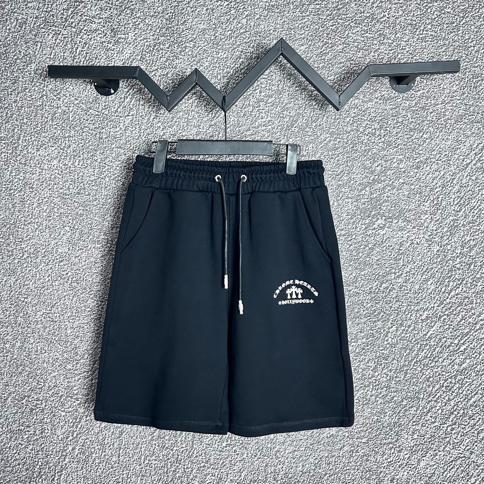 Chrome Hearts Black Minimalist Logo Sweatshorts