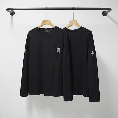 Chrome Hearts Essential Sleeve-Emblem Long Sleeve Sweatshirt (Black)