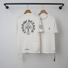 Chrome Hearts Classic Horseshoe Logo Short Sleeve T-Shirt (White)