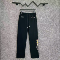 Chrome Hearts Multi-Color Cross Side Lounge Pants (Black)
