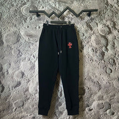 Chrome Hearts Red Cross Applique Lounge Pants (Black)