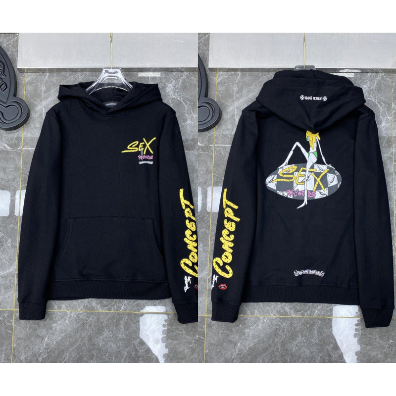 Chrome Hearts "Concept" Graphic & Lettering Hoodie (Black)