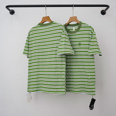 Chrome Hearts Monogram Striped Short Sleeve T-Shirt (Green)