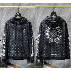 Chrome Hearts Monogram All-Over Horseshoe Hoodie (Black)